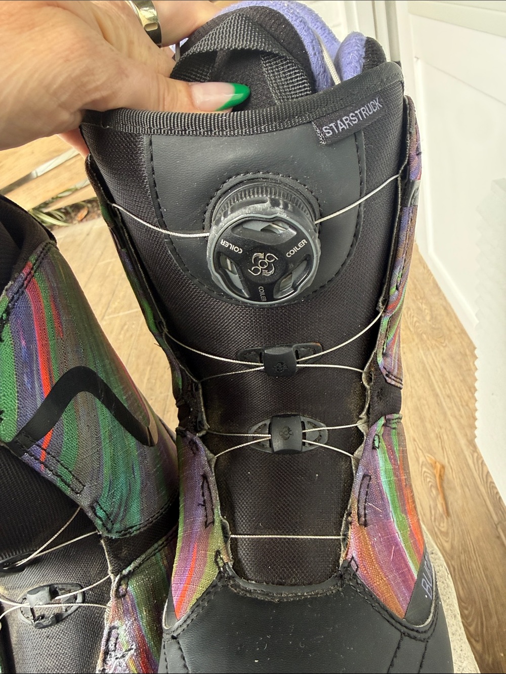 Burton Starstruck Boa TrueFit Snowboard Boots - Black & Purple Sz 9 US - Picture 8 of 12
